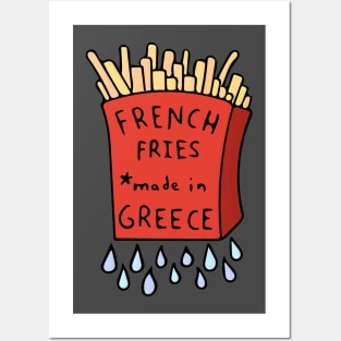 French Fries, Made in Greece Posters and Art